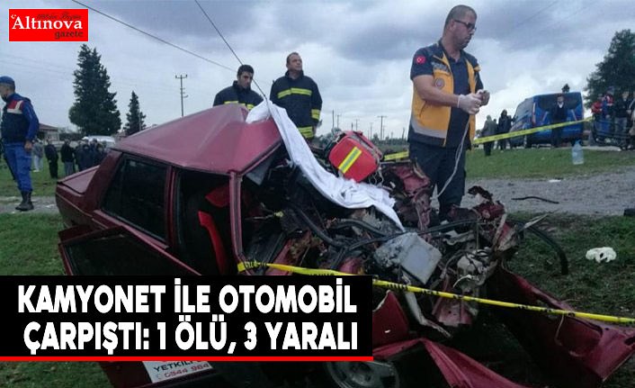 Samsun'da kamyonet ile otomobil çarpıştı: 1 ölü, 3 yaralı