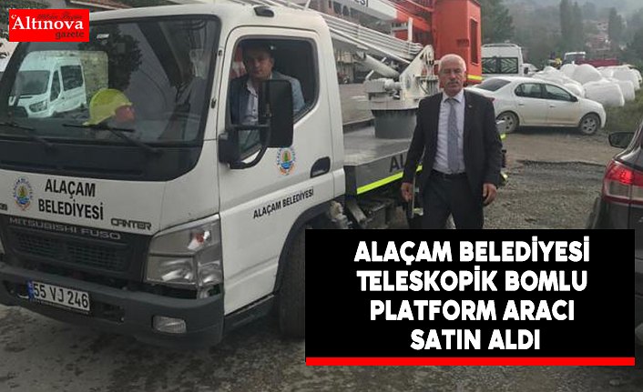 Alaçam Belediyesi Teleskopik Bomlu Platform Aracı Satın Aldı