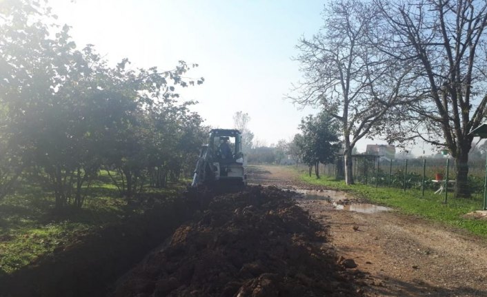 Arapçiftliği'nde içme suyu hattı çalışması