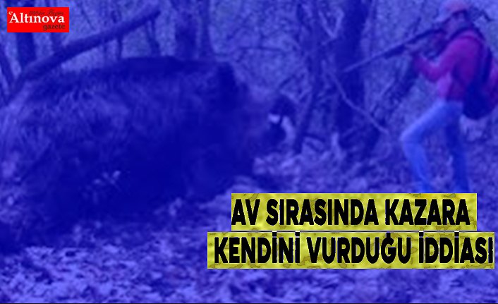 Av sırasında kazara kendini vurduğu iddiası