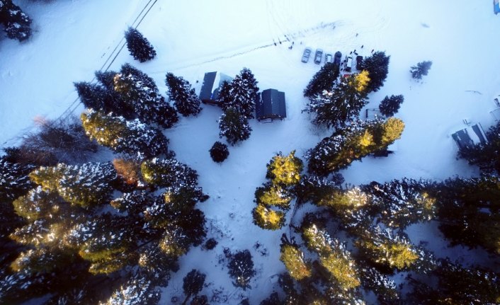 Batı Karadeniz yaylaları beyaza büründü