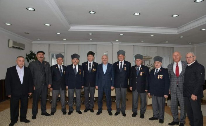 Gazilerden Belediye Başkanı Kul'a ziyaret