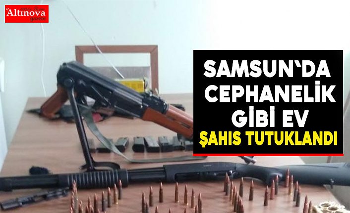 İkametinde kalaşnikof bulunan zanlı tutuklandı