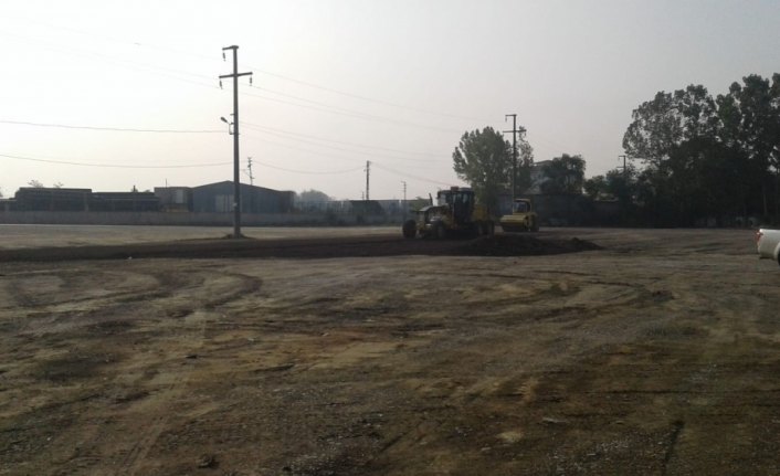 Melensu Park'ta saha çalışması