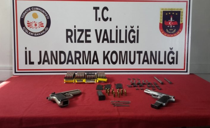 Rize'de kaçak silah atölyesine operasyon