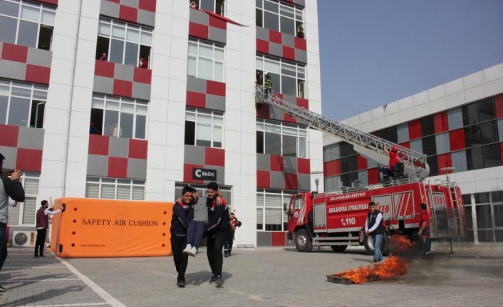 Suluova MYO’da sivil savunma ve yangın tatbikatı