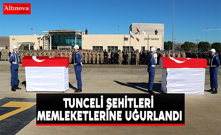 Tunceli şehitleri memleketlerine uğurlandı