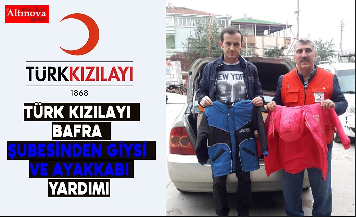 Türk Kızılay'ı Bafra Şubesinden Giysi ve Ayakkabı Yardımı