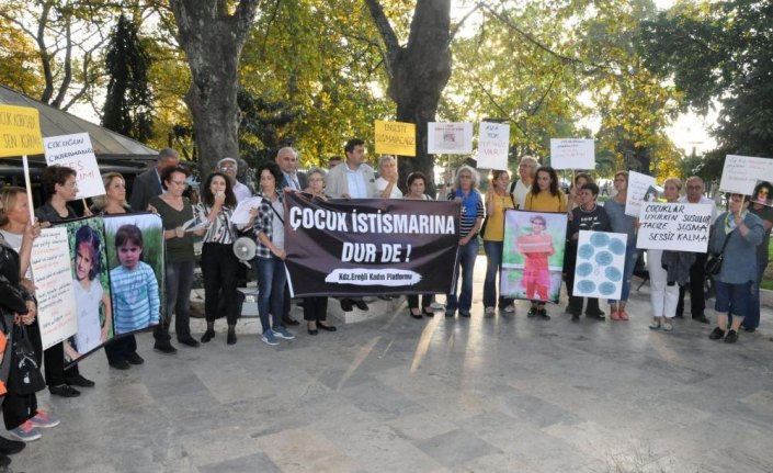 Zonguldak'ta çocuk istismarına tepki