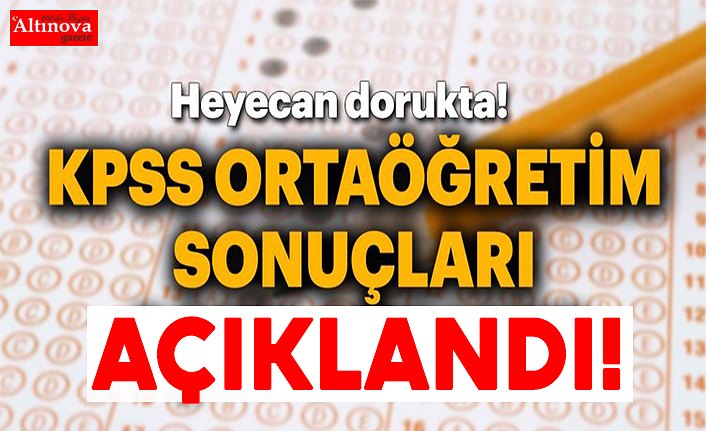 2018 KPSS Ortaöğretim sonuçları