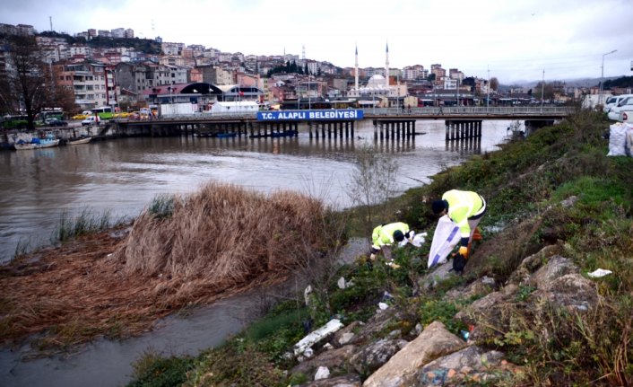 Alaplı'da çevre temizliği