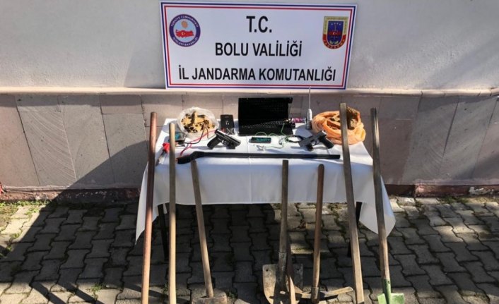 Bolu'da kaçak kazı operasyonu: 9 gözaltı