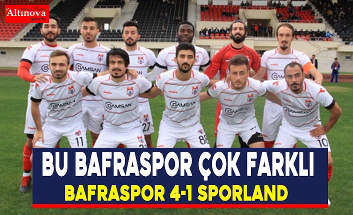 Bu Bafraspor çok farklı