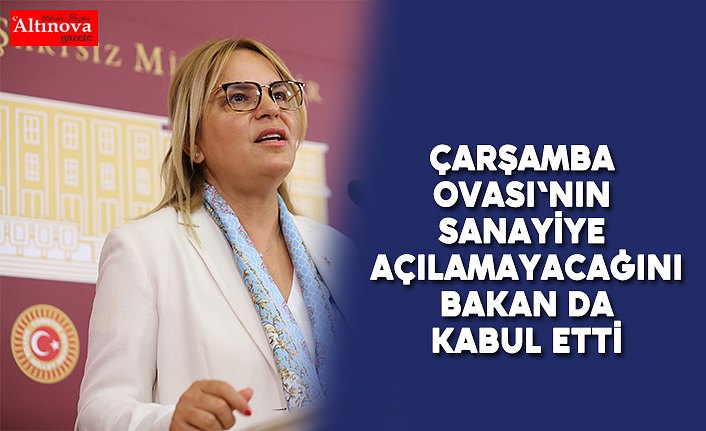 Çarşamba Ovası'nın sanayiye açılamayacağını bakan da kabul etti