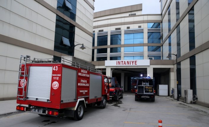 Düzce'de hastanede deprem ve yangın tatbikatı
