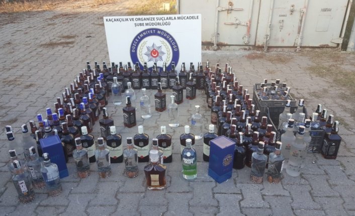 Düzce'de kaçak ve sahte içki operasyonu