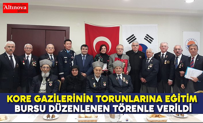 KORE GAZİLERİNİN TORUNLARINA EĞİTİM BURSU DÜZENLENEN TÖRENLE VERİLDİ