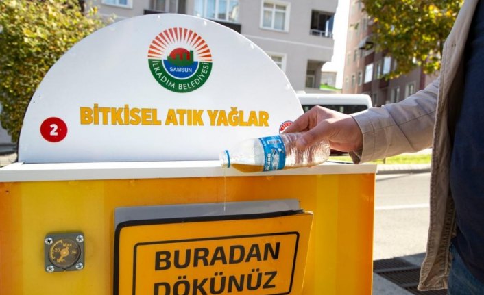 Samsun'da atık yağ ve pil toplama çalışmaları