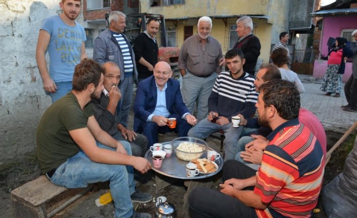 Terme Belediye Başkanı Kul'un mahalle ziyaretleri