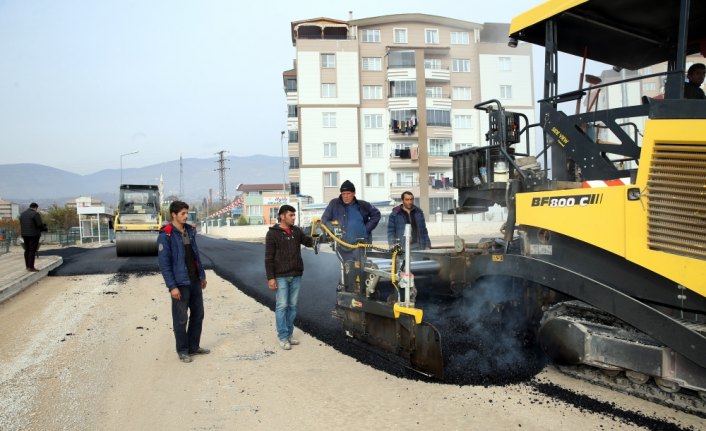 Tokat'ta yol çalışması