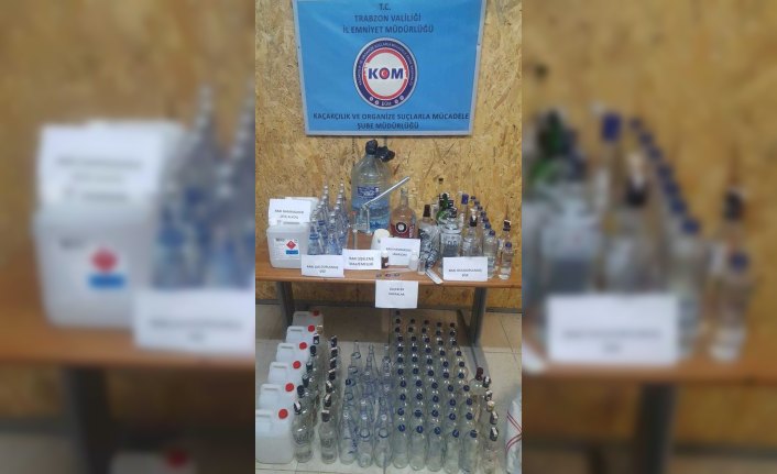 Trabzon'da kaçak içki operasyonu