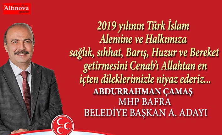 Abdurrahman Çamaş`tan yeni yıl kutlama mesajı