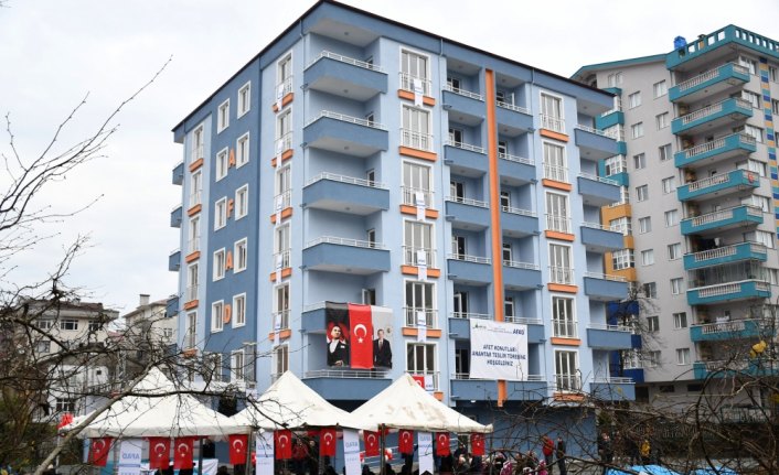 AFAD konutları teslim töreni