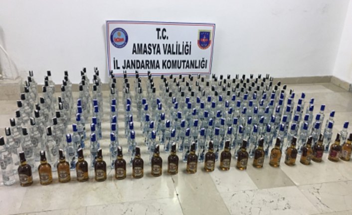 Amasya'da kaçak içki operasyonu