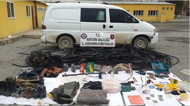 Artvin'de kablo hırsızlığı