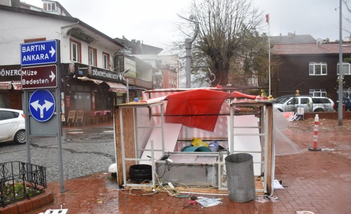 Bartın'da fırtına