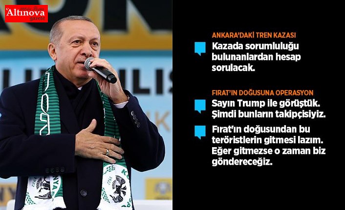 Cumhurbaşkanı Erdoğan: Suriye'deki operasyonlarımıza her an başlayabiliriz