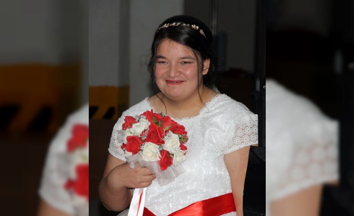 Engelli genç kızın düğün hayali gerçek oldu