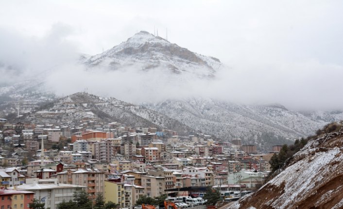 Gümüşhane'de kar yağışı