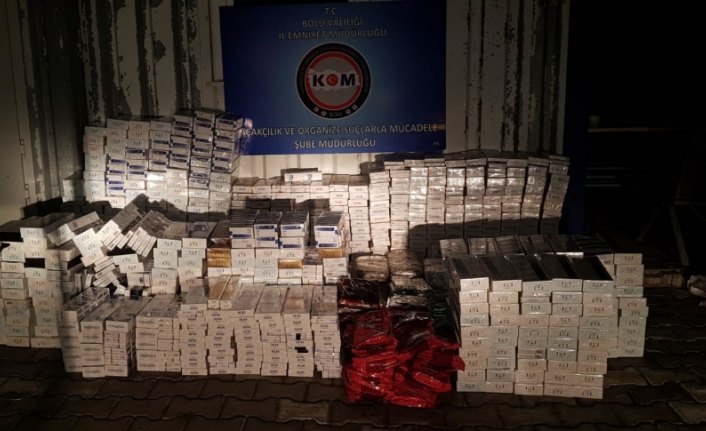 Kamyonda kaçak sigara ve tütün ele geçirildi