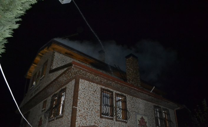Karabük'te baca yangını