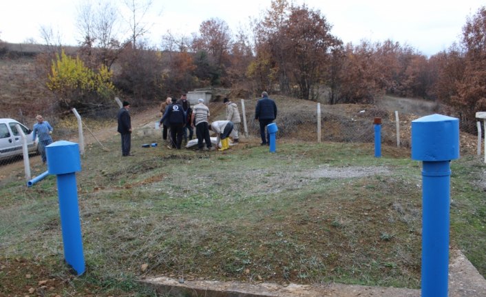 Köyün içme suyuna atık motor yağı karıştırıldığı iddiası