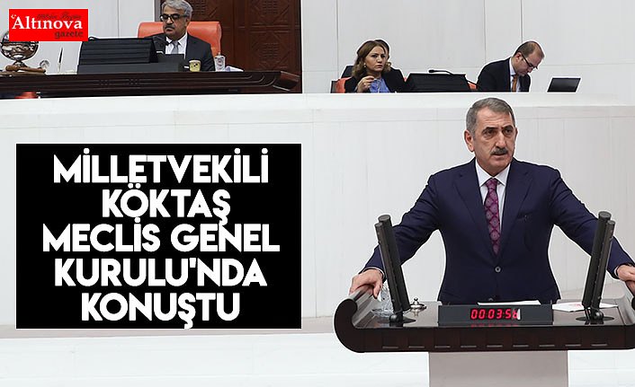 Milletvekili Köktaş Meclis Genel Kurulu'nda konuştu 