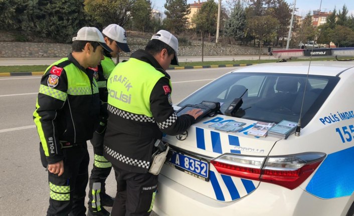 Safranbolu'da kış lastiği uygulaması