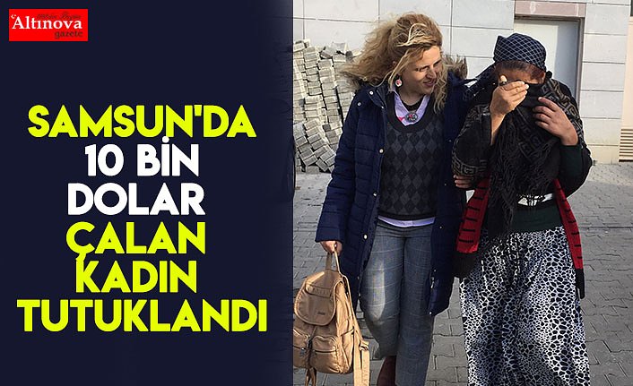 Samsun'da 10 bin dolar çalan kadın tutuklandı
