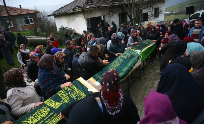 Yangında ölen 3 çocuk son yolculuğa uğurlandı