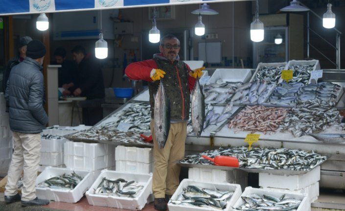 Ağlara takılan torikler balıkçının yüzünü güldürdü