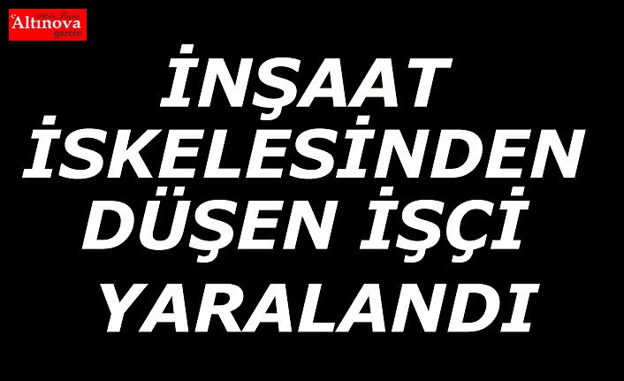 Bafra`da iskeleden düşen işçi yaralandı