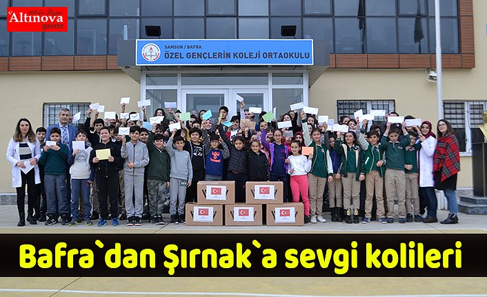 Bafra`dan Şırnak`a sevgi kolileri
