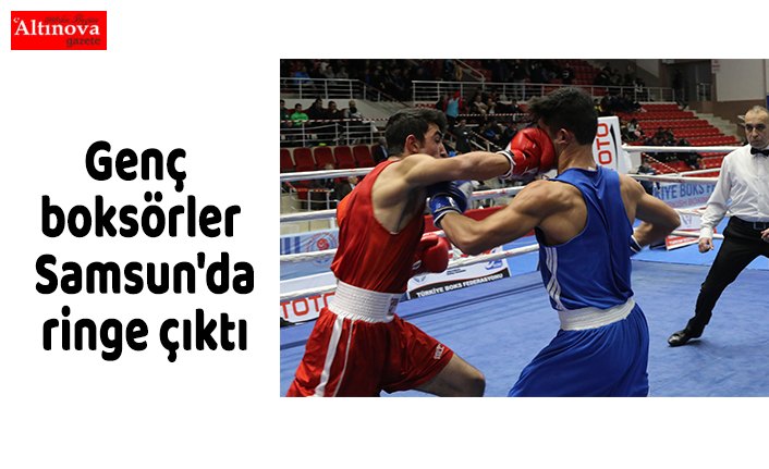 Genç boksörler Samsun'da ringe çıktı