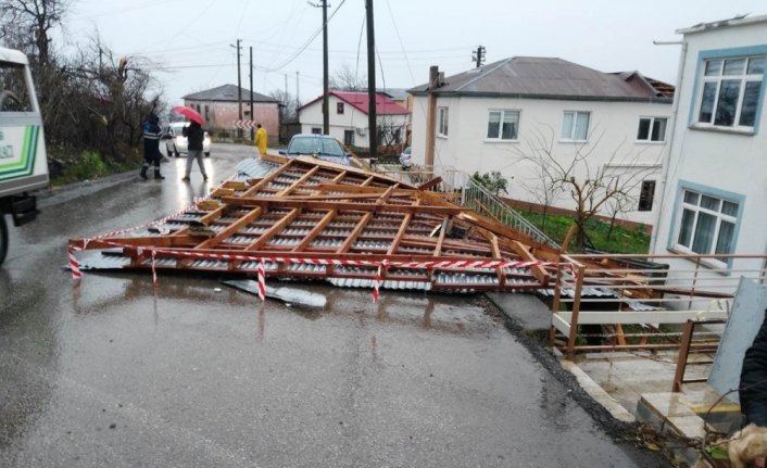 Giresun'daki etkili fırtına