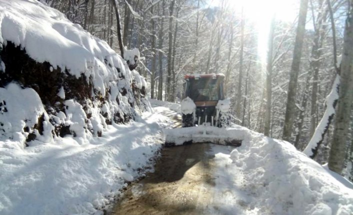 Gümeli'de kar kalınlığı 60 santimetreye ulaştı