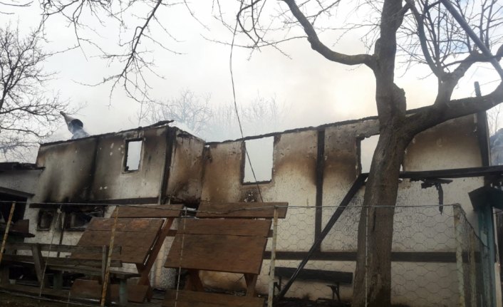 Karabük'te cami yangını