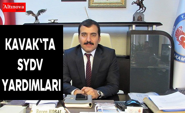 Kavak'ta SYDV yardımları