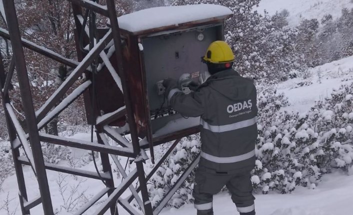 OEDAŞ yoğun kış şartlarında kesintisiz enerji için çalışıyor