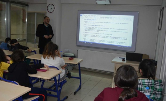 Ordu'da öğrencilere bilgi evlerinde tatil faaliyetleri